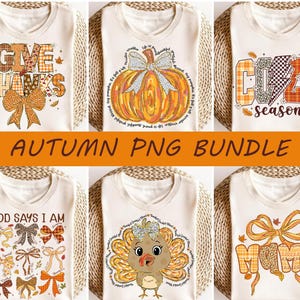 Autumn Png Bundle, Thanksgiving Fall Sublimation Png, Cozy Season Pumpkin Turkey Mama Png, Give Thanks Png, Fall Shirt Design