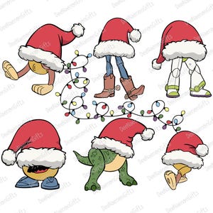 Christmas Toys With Santa Hat Svg,  Retro Christmas Svg, You've Got A Friend In Me Svg, Funny Toys Cartoon Christmas Design Png Digital