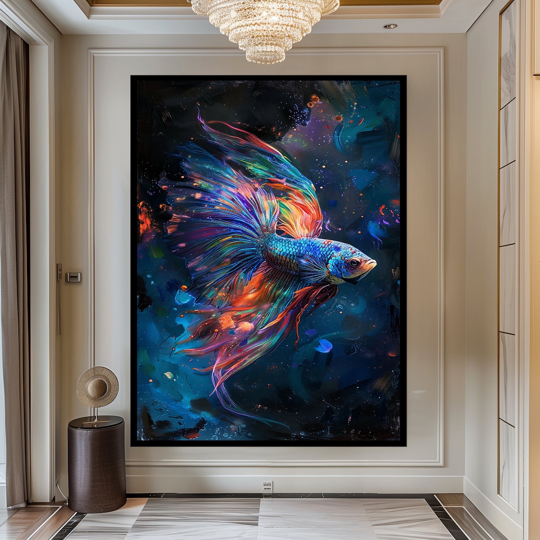 Fresh Look at Betta Fish Decor Interior Design Aquarium Art Abstract Art Extra