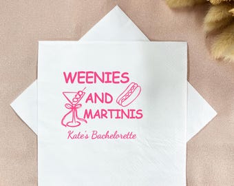 Personalized Bachelorette Party Napkins: Custom Beach Decor