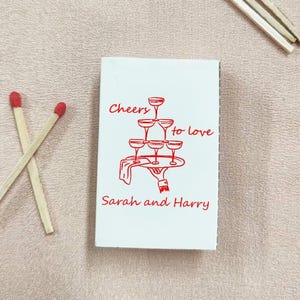 Personalized Classic Match Boxes - Favors, Custom Matchbooks With Martini Design, Buik Eco-Friendly Favors,  Party Favors, Wedding Favor
