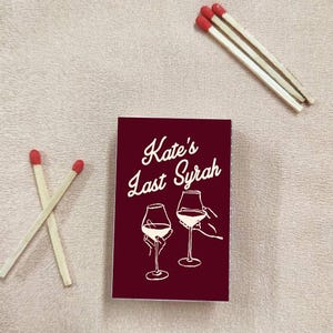 Custom Matchboxes: Bachelorette Party Favors, Personalized Wedding Matches