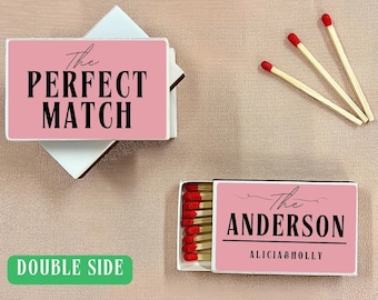 Country Club Wedding Favors，The Perfect Match，Custom Matchboxes, Party Affordable Favor, Bridal Shower,Club Aesthetic Wedding Matches