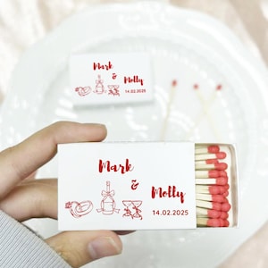 Custom Wedding Matchboxes: Personalized Party Favors, Bridal Shower Gift