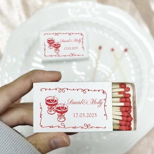 Custom Wedding Matches,Custom Matchboxes,Personalized Match Boxes For Couples, Wedding Favors,Bride Shower Gifts,Party Favors