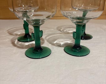 Juego de 4 vasos para margaritas Libbey Cactus