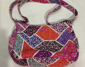 Bolso de hombro vintage de patchwork de Vera Bradley en varios colores