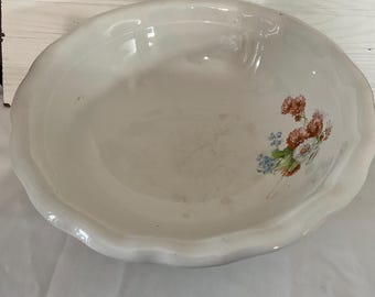 Lavabo de piedra de hierro vintage de Homer Laughlin / Decoración de granja