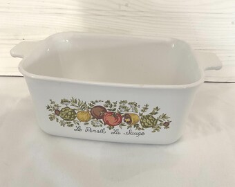 Vintage CorningWare Cazuela – Le Persil La Sauge – Patrón de hierbas francesas vintage