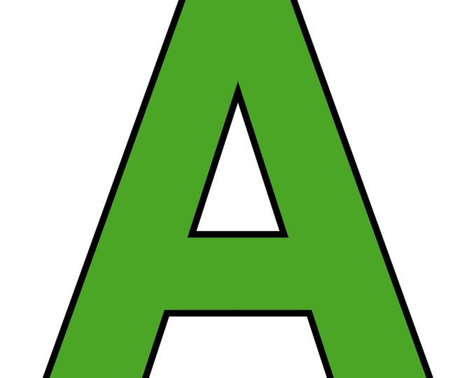 Large Printable Letters |10 Inch Color Png & PDF | ABC Capital Alphabet ...