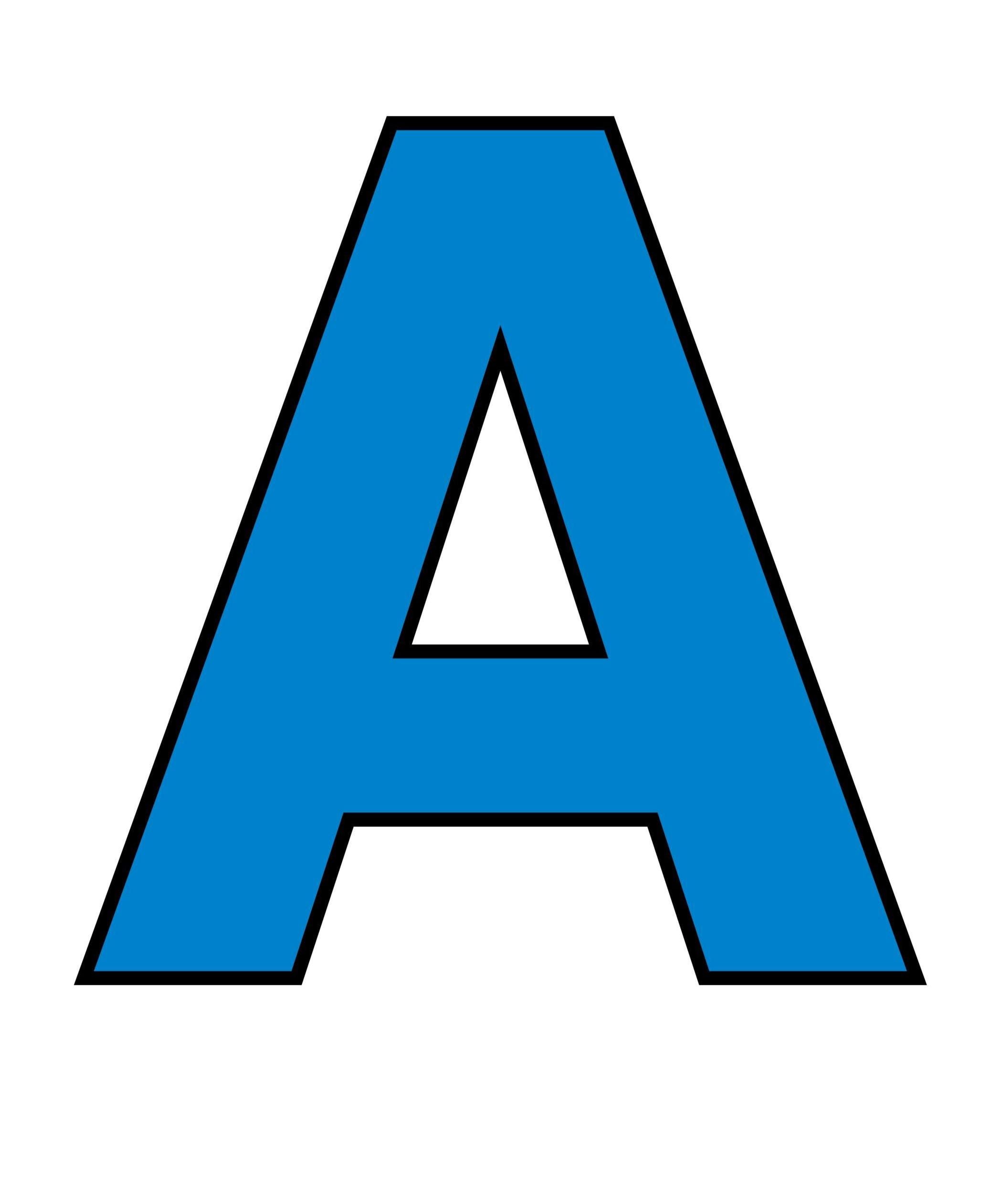 Large Printable Letters |10 Inch Color Png & PDF | ABC Capital Alphabet ...