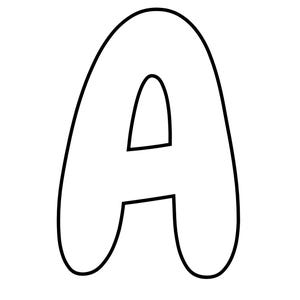 Large Bubble Alphabet | uppercase Letters | Block Letters | Kindergarten School Board Classroom Teaching PDF | Digital Download
