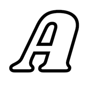 Große 6-Zoll-Blasen-Alphabet-Buchstaben-Vorlagen | Großbuchstaben-Druckschrift | Druckbares PDF für Lehren & Homeschool Bubble druckbares ABC