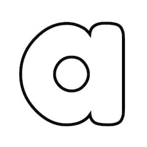 Large Bubble Rounded Alphabet Letters | Rounded Letter| Printable Block ...