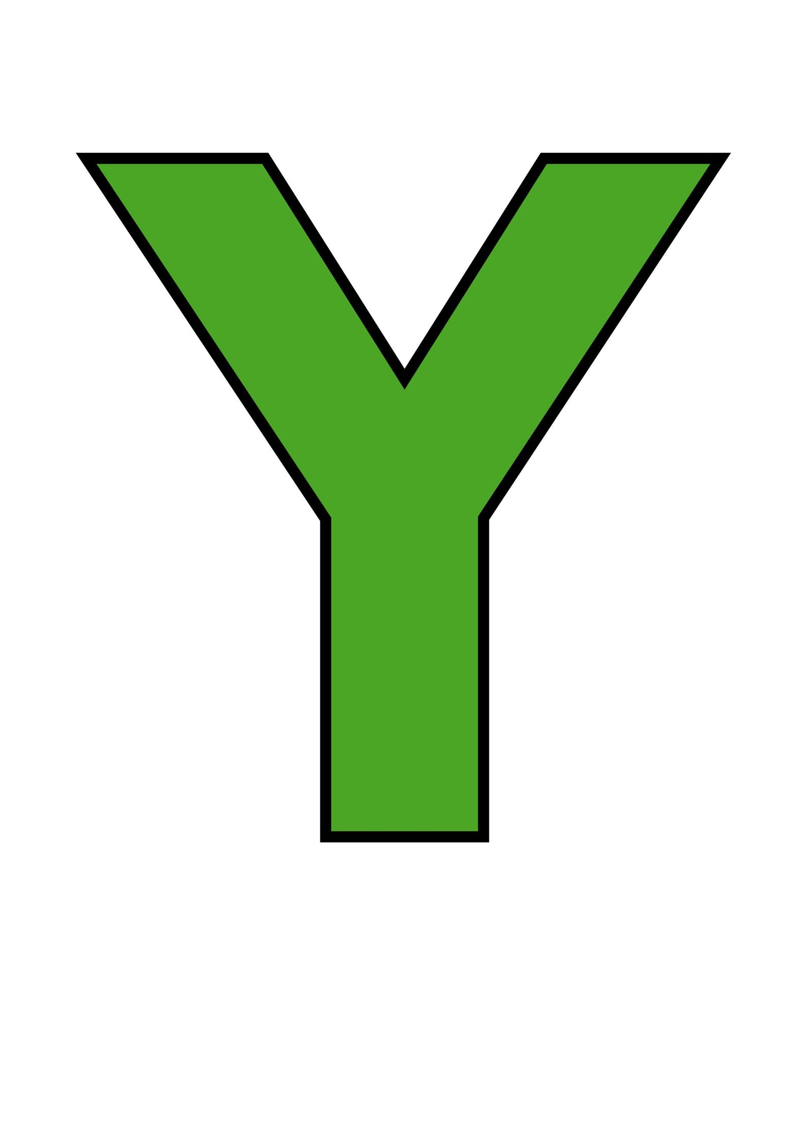 Large Printable Green Alphabet Letters (A-Z) | 10-inch Block Abcs (PDF ...
