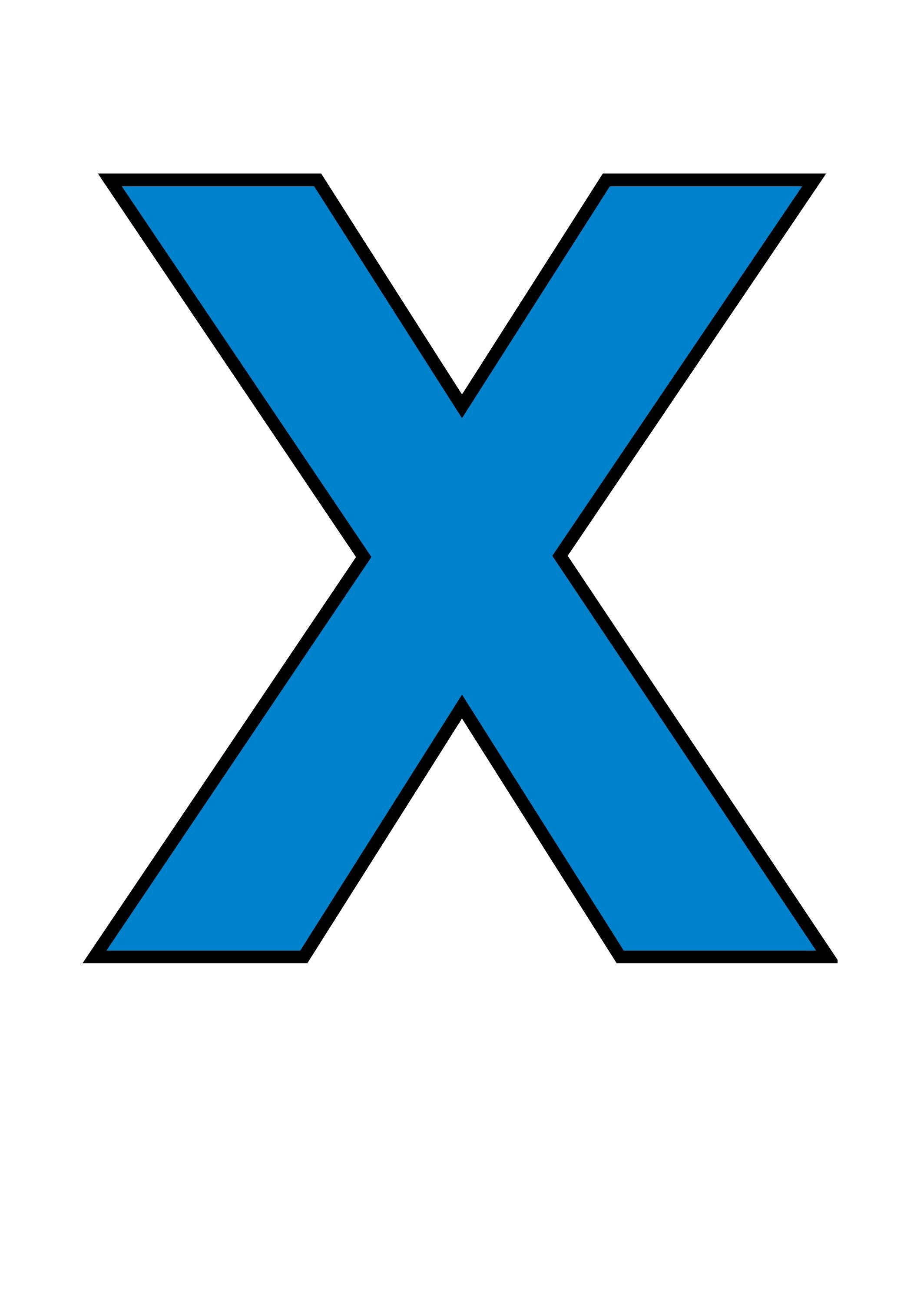 Large Blue Alphabet Letters Printable | 10-inch Capital| (PDF, PNG ...