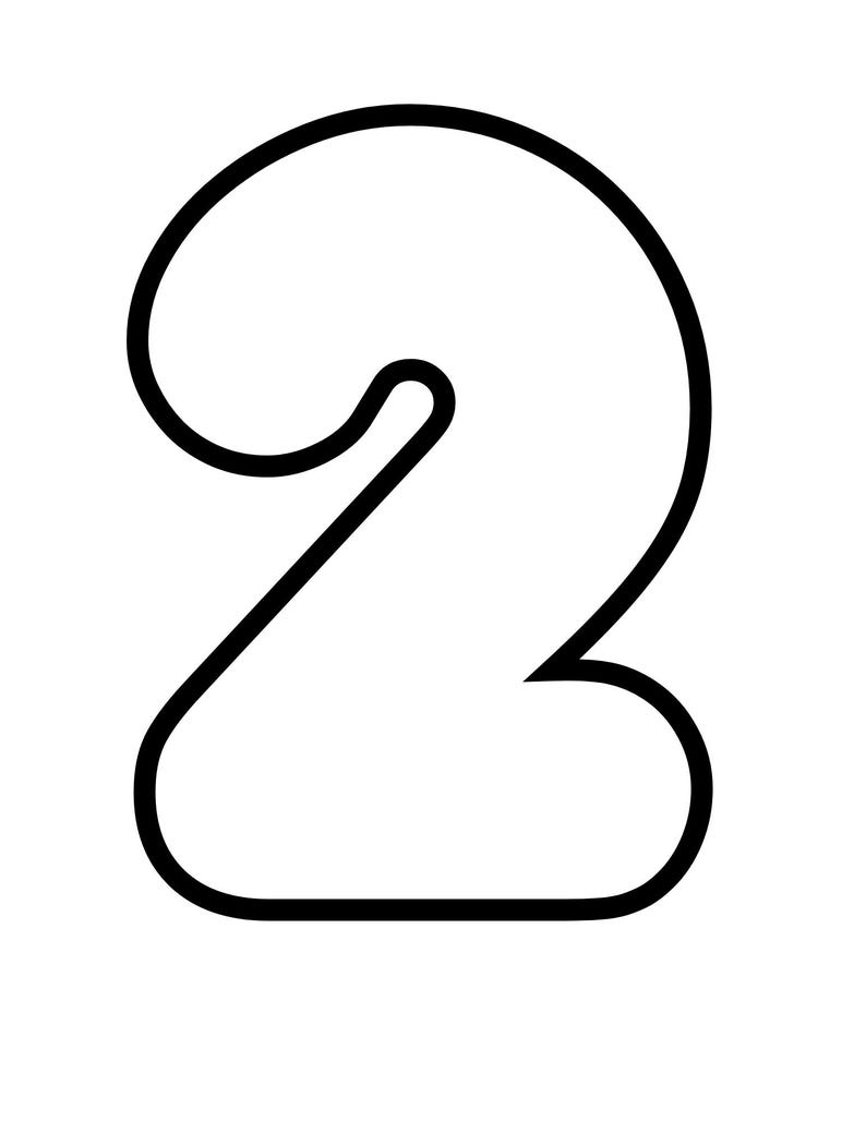 Large Bubble Alphabet and (0-9) Number Templates| Printable Block ...