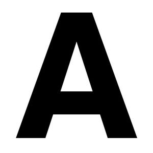 Printable Black Large Alphabet letters and Numbers (0-9)| Uppercase and Lowercase| School board| Kindergarten |Jersey Sports | PDF| PNG| SVG