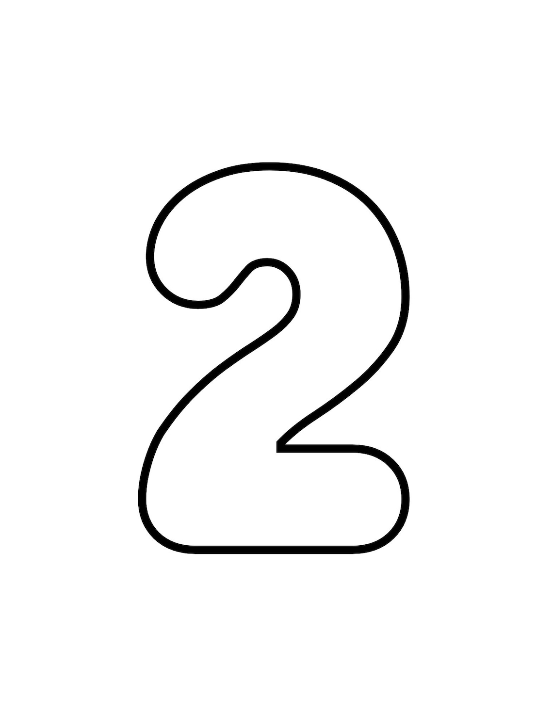 Printable Rounded Alphabet and Numbers (0-9) | Block Letter Templates ...