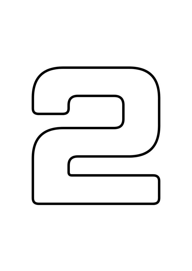 Printable 6-inch Rounded Alphabet and Numbers | Block Letter Templates ...