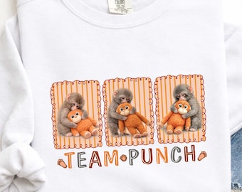 Team Punch Png, Viral Baby Monkey Inspired Png, Monkey Meme Digital, Baby Punch Monkey Png, Cute Humor Animal Png, Preppy Cozy Graphic Png