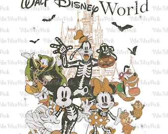 Maus und Freunde Skelett Halloween Png, Halloween Kostüm Png, magisches Königreich, Maus ist nicht so beängstigend Png, Halloween Familienhemd Png