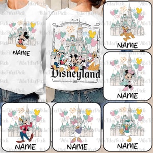 Custom Mouse And Friends Png Bundle, Cartoon Matching Shirt Png, Magical Kingdom, Family Vacation Png, Vacay Mode, Family Trip, Digital File