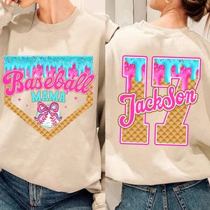 Custom Baseball Number Drip Bundle png, Baseball Ice Cream Drip png, Respect The Drip png, Baseball Mama Drip png, wedstrijddag honkbal png