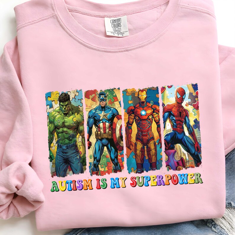 Autism is My Superpower Png, Autism Superhero Png, Cartoon Autism Png ...