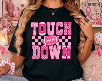 タッチダウンPNG、フットボール乳がんPNG、ヒョウ柄ドットピンクフットボールPNG、タックルがんPNG、がんファイターPNG、がんサポートシャツPNG