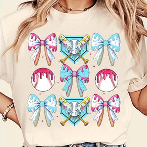 Coquette Softball Bow Drip Png, Softball Mama Ice Cream Drip Png, Softball Mom Sublimation, Baseball Mama Shirt Design, Digital Download