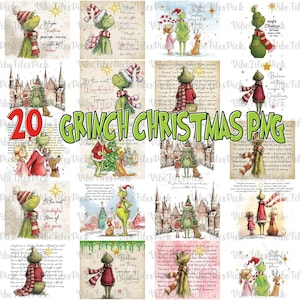 20 Retro Christmas Grinc Design, Christmas Quotes Png, Hand-drawn Xmas, Christmas Characters Png, Xmas Movie Thief Png, Christmas 2025 Png