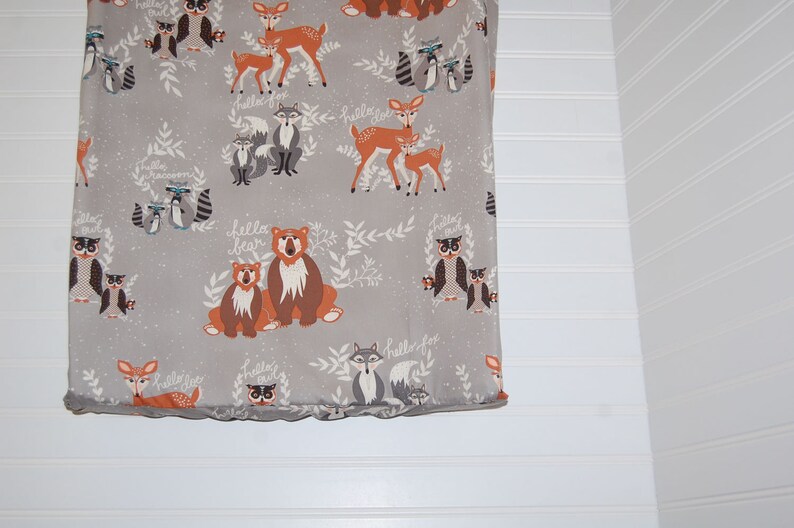 Woodland baby bedding bear crib sheet owl crib sheet deer Etsy