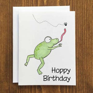 Hoppy Birthday Card & Envelope - Free Shipping