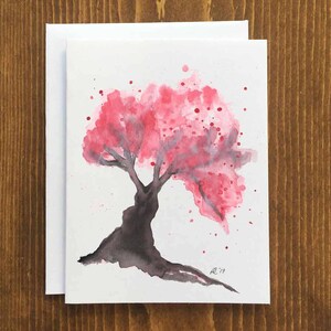 Carte et enveloppe vierge Cherry Tree - Livraison gratuite