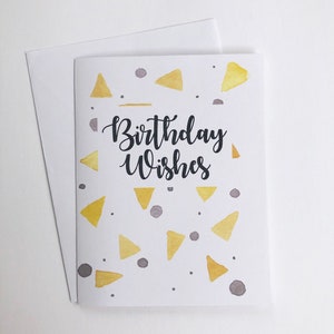 Carte et enveloppe de vœux d’anniversaire