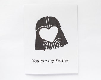 Star Wars Darth Vader Father's Day Card - Etsy