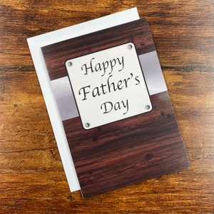 Happy Father’s Day Card & Envelope - 5 « x7 » pour papa, beau-père, beau-père, livraison gratuite