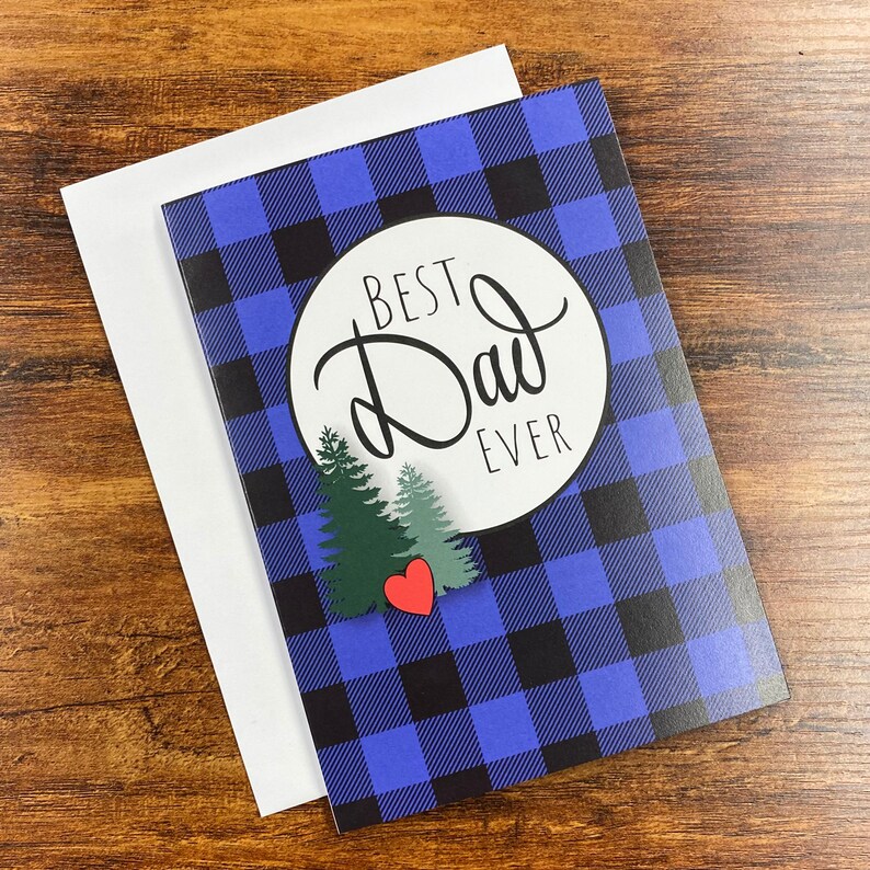 Best DAD ever Card /& Envelope 5\u201dx7\u201d