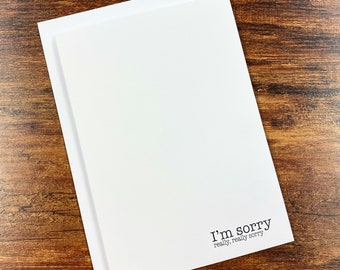 I’m Sorry. Really, really sorry- Simple Apology Card & Envelope for Wife, Husband, Partner, Girlfriend, Boyfriend - 5”x7” Free Shipping