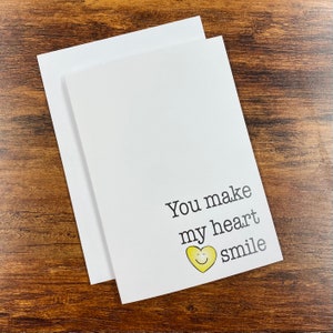 Carte You Make My Heart Smile - 5"x7 »