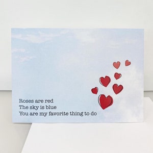 Carte de Saint-Valentin effrontée pour les amoureux - 5 « x7 »