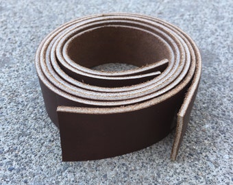 Set of 2 Smooth Brown Leather Straps, Purse Straps, Bag Straps, Genuine Leather