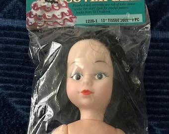 Darice—Chica de portada—Muñeca de papel higiénico—10” Para manualidades—Crochet