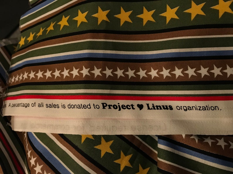 Project Linus\u2014Striped Fabric\u2014U.S.A.\u2014Army\u201456\u201d\u2014Hugs For Heroes\u2014Green\u2014Stars And Stripes\u2014Snoopy