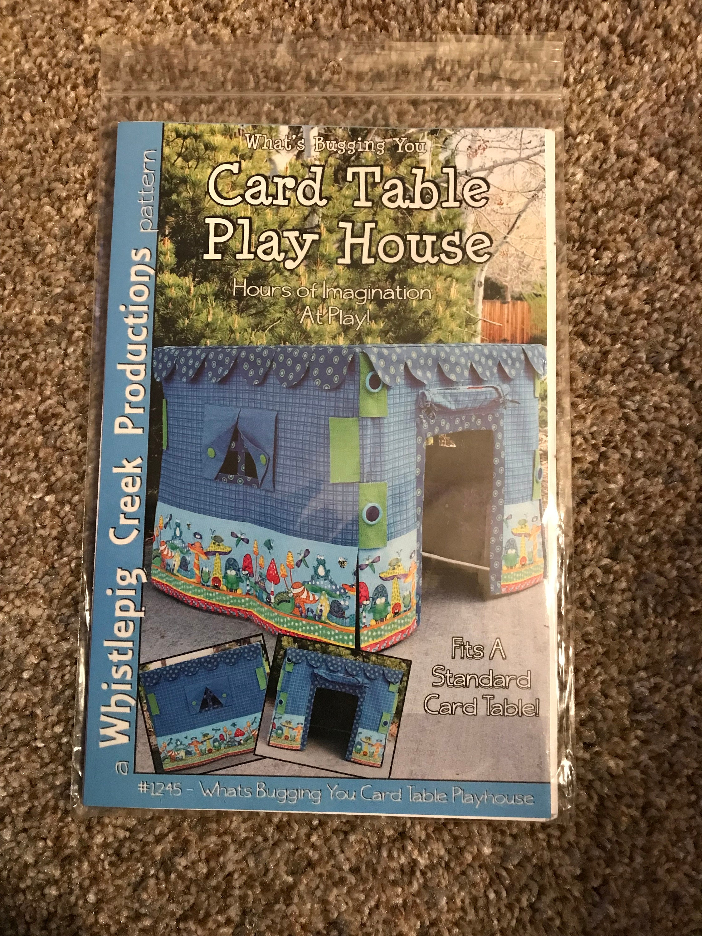 Card Table Play House—sewing Pattern—what's Bugging You—#1245