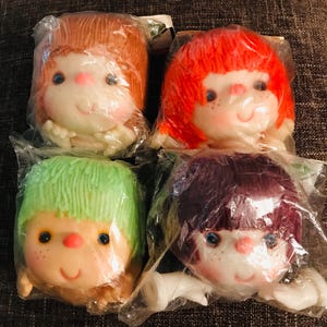 4--Cabezas de muñeca de hilo de plástico con manos-Cabezas de muñeca de hilo--4”—Lollipop Lane-Dumplin Designs-Mitzy-Cupcake Corner