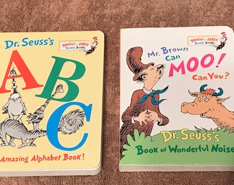 2–Dr. Seuss—Board Books—Mr. Brown Can Moo! Can You? & ABC Book