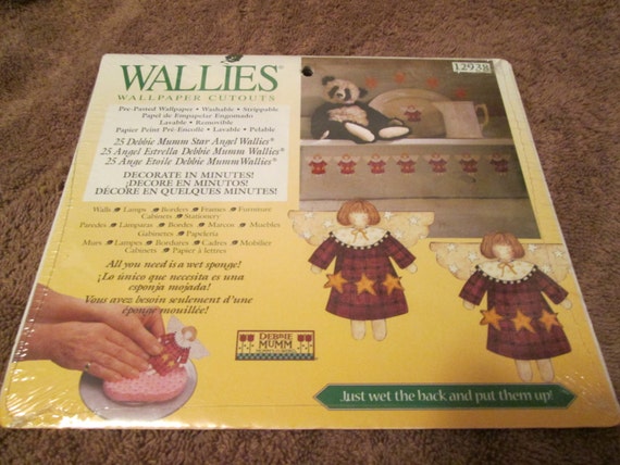 Crafts Wallies Wallpaper Cutouts Scrapbooking 25 Debbie Mumm Wallies 12938 Star Angel
