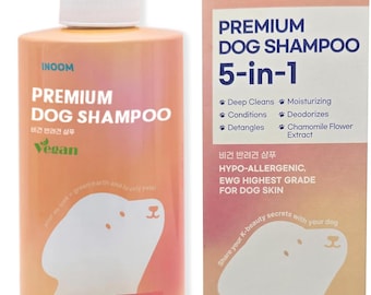 ビーガン ドッグシャンプー 500ml - 子犬から成犬まで低刺激性 - 敏感肌用の保湿洗浄剤 - 韓国製